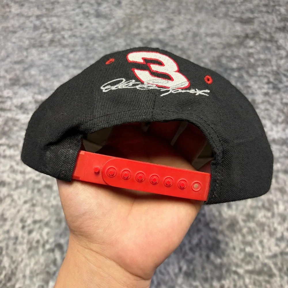 VTG Dale Earnhardt Intimidator Hat Snap‎ Back Nutmeg NASCAR Black Red 90s